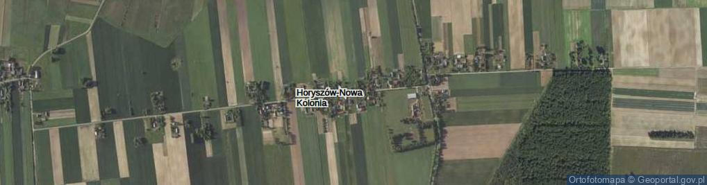 Zdjęcie satelitarne Horyszów-Nowa Kolonia ul.